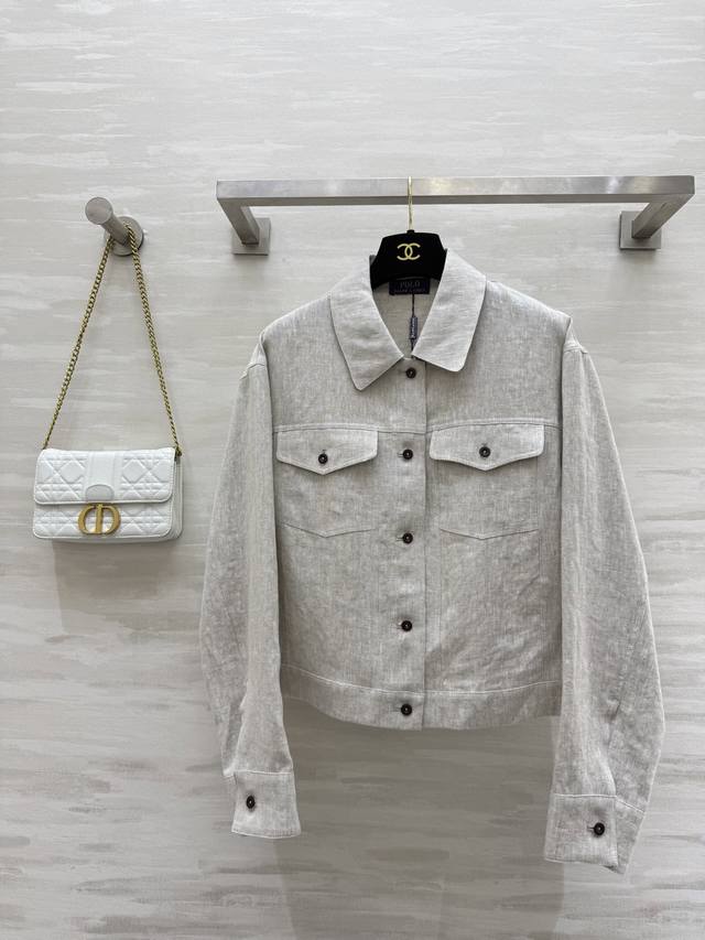 Ralph Lauren 2's new early autumn linen jacket is loose and stylish. The classi