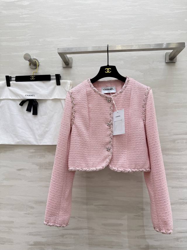 Chane2 autumn and winter new wool soft tweed jacket custom woven fabric three-di