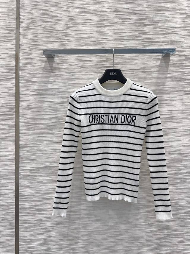 Christian Dio* 2025Fw new high-stretch classic sweater, 100% wool, with a soft a