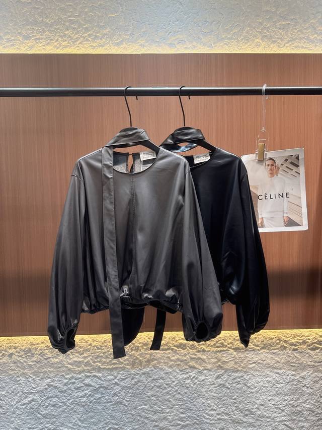 Margiela's 2025 Fall/Winter collection. These two tops are made of protein leath