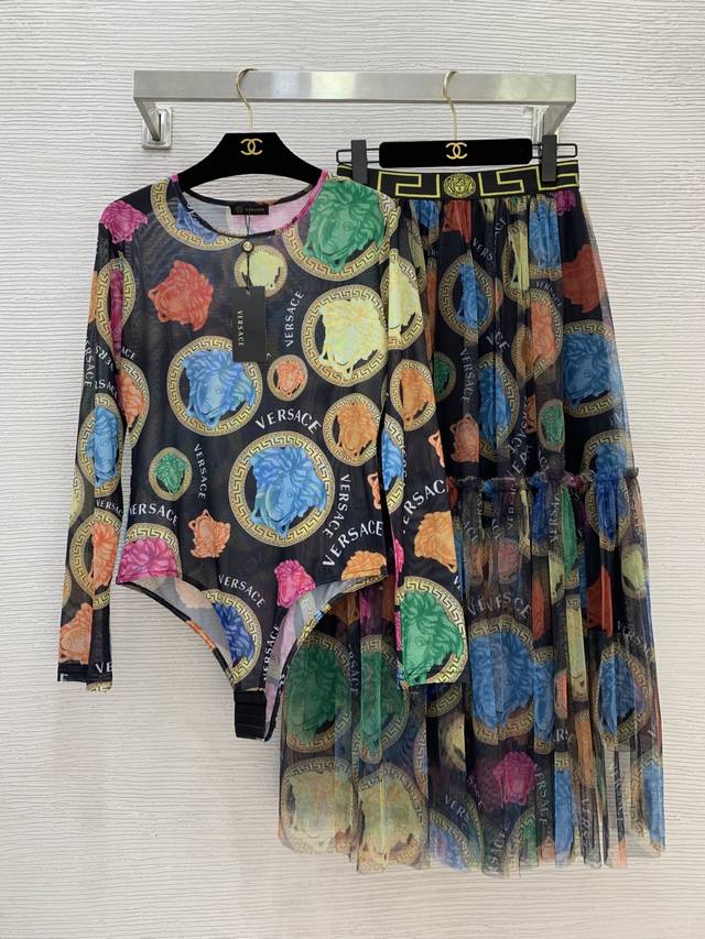 Suits, tops, and skirts from Versac*. Newest European and American fashion two-p
