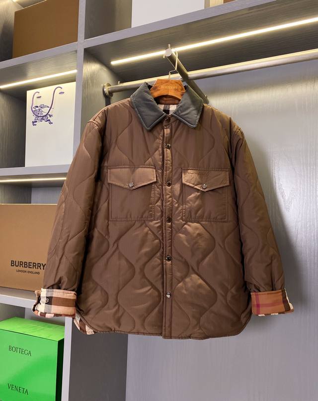 Reversible Plaid Quilted Jacket - Comes with a full gift box. Bur King product,