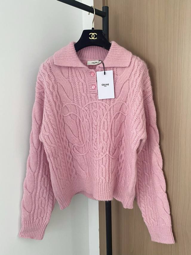 Two-color long-sleeved pattern embellishment upper body high-end fashion color