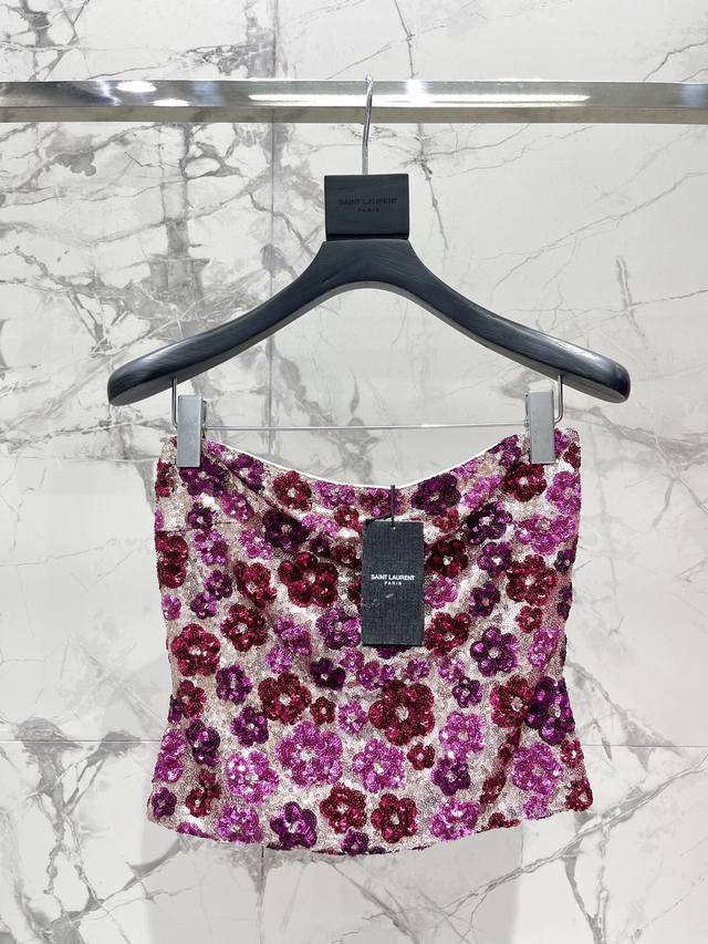 Holy Family exclusive first sequin tube top Hundred Flowers Tube Top Size Sml