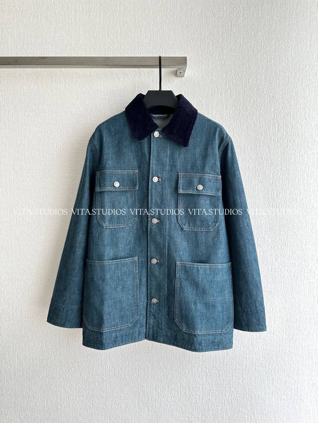 Hot-selling item in stock: Denim Pocket Jacket. Made with 100% imported Japanese
