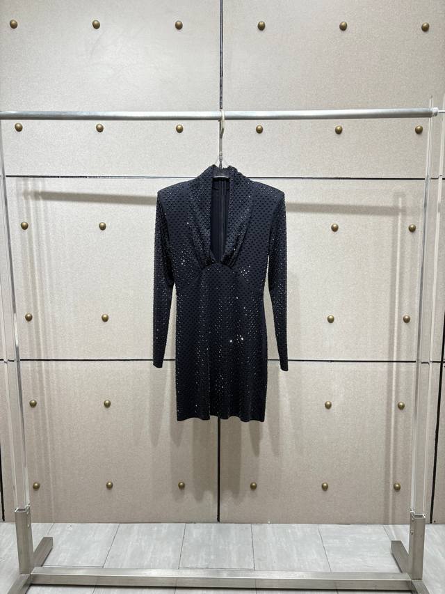 Self 3D square hot diamond slim dress! Sml