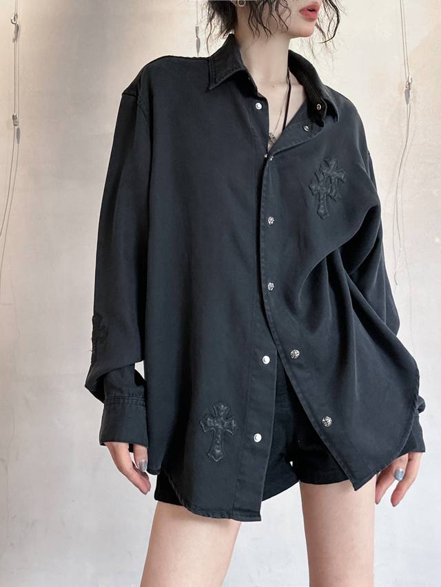 Chrome Hearts | New shirt, heavyweight Tencel denim fabric, feels comfortable,