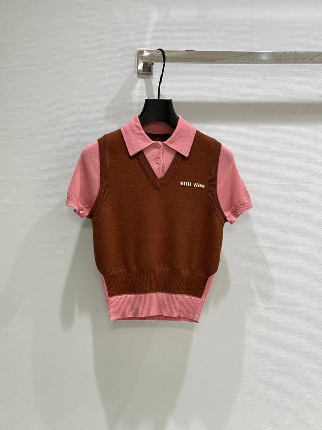 25Ss Early Spring New Arrivals! This cashmere and wool polo sweater features a c