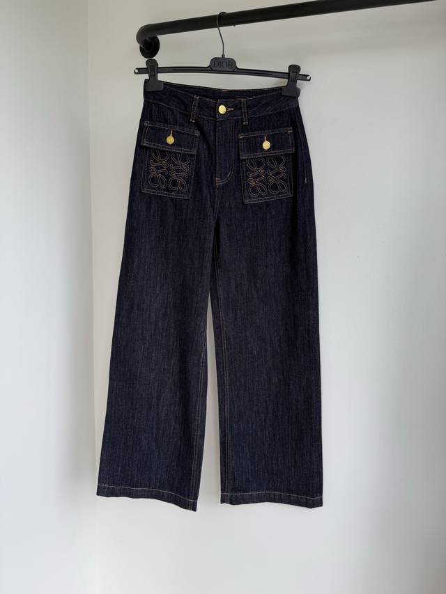 Loew's new fall 2025 embroidered monogram jeans are shipping. These jeans featur