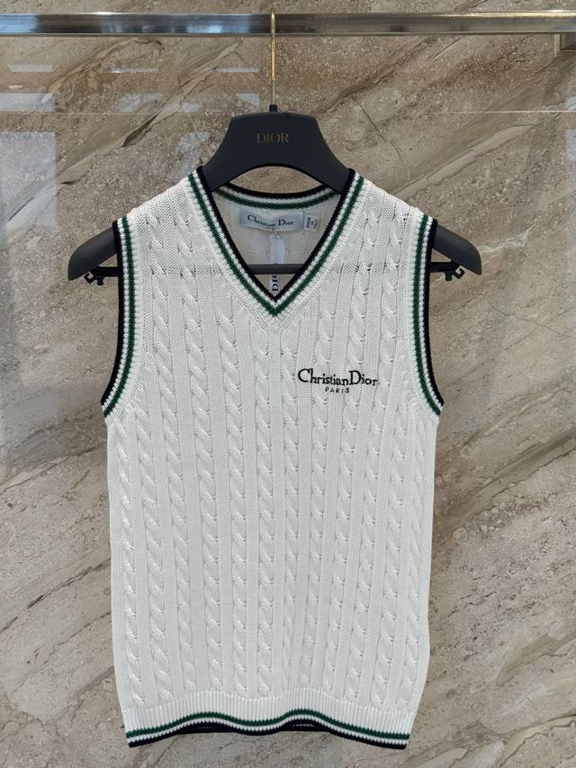 Dio*25 Early Autumn New V-neck Knitted Vest Original Customized Mulberry Silk Co