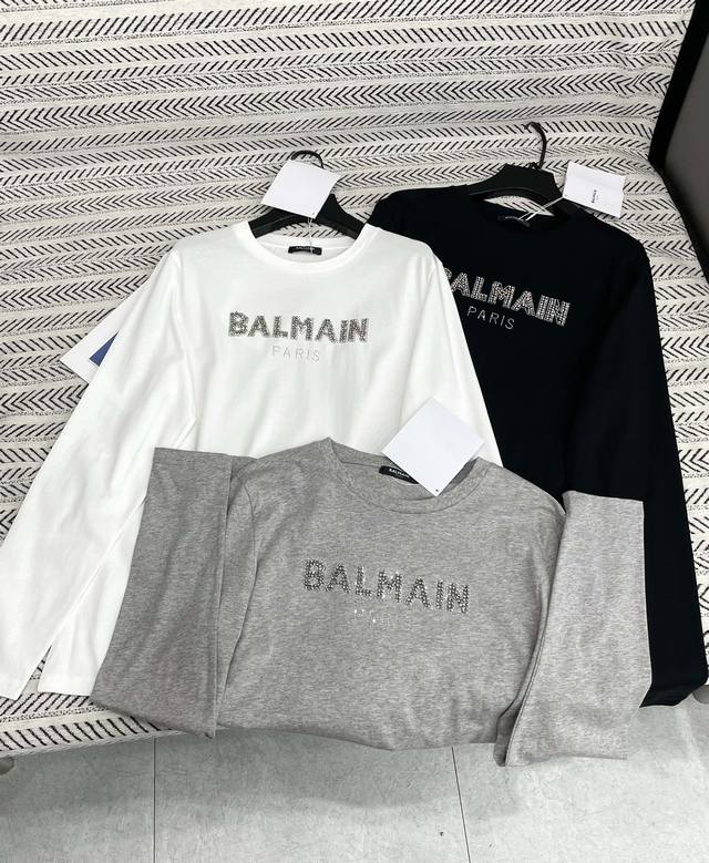 25Ss New Fall/Winter collection: Balmain's simple and versatile long-sleeved cot