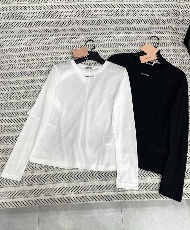 25Ss New autumn and winter style Miu simple three-dimensional letter bamboo cott