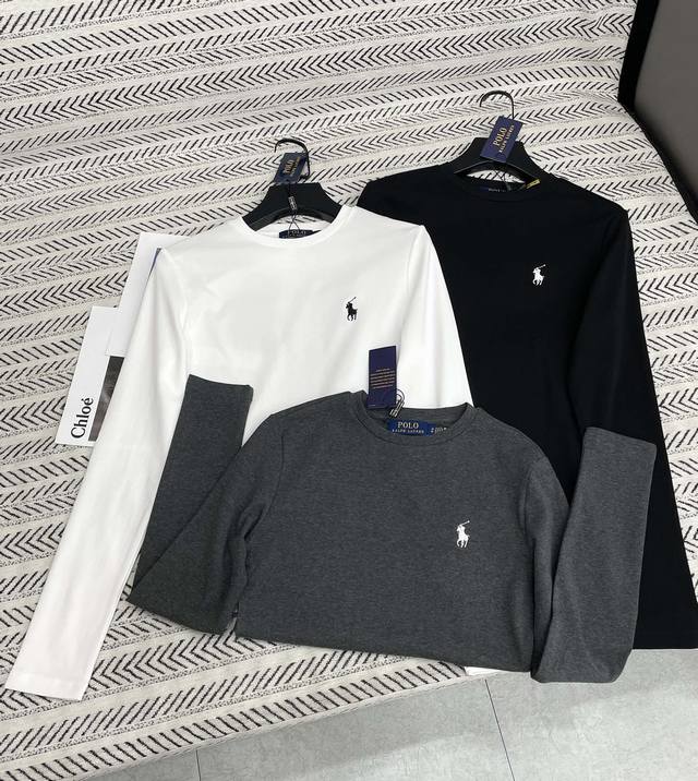 25Ss new autumn and winter polo simple embroidered small logo war horse versatil