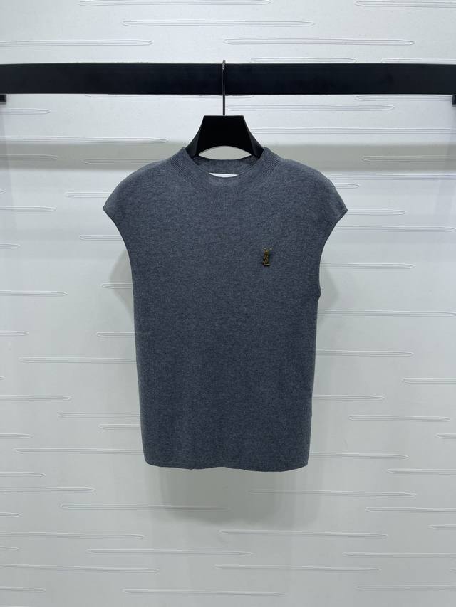 New, original, high-quality Ysl* 2025 Early Fall collection! Round-neck knit sh