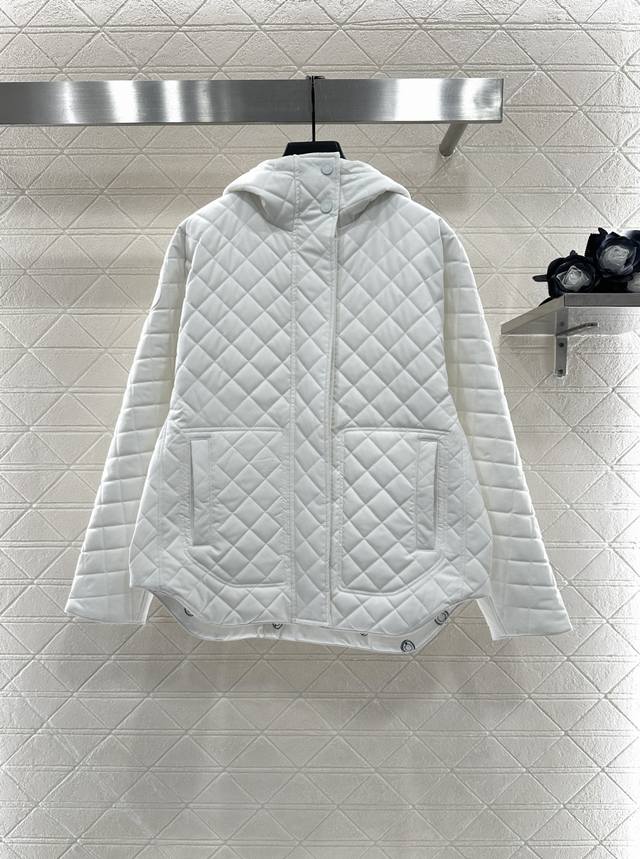Herme* 2025 New Arrivals: Reversible Quilted Jacket with Concealed Hood. Custom