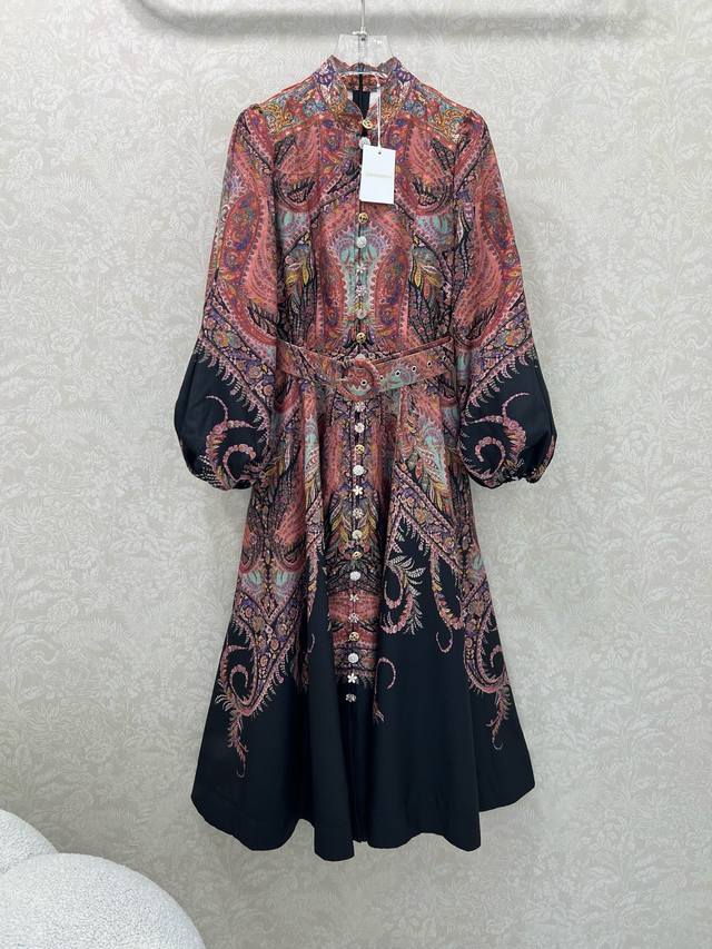 Zimmerman*'s new 25th-century print collection has arrived! A long dress with a