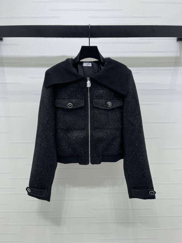 New, original, high-quality Chane* 2025 Early Fall collection! Sequined lapel j