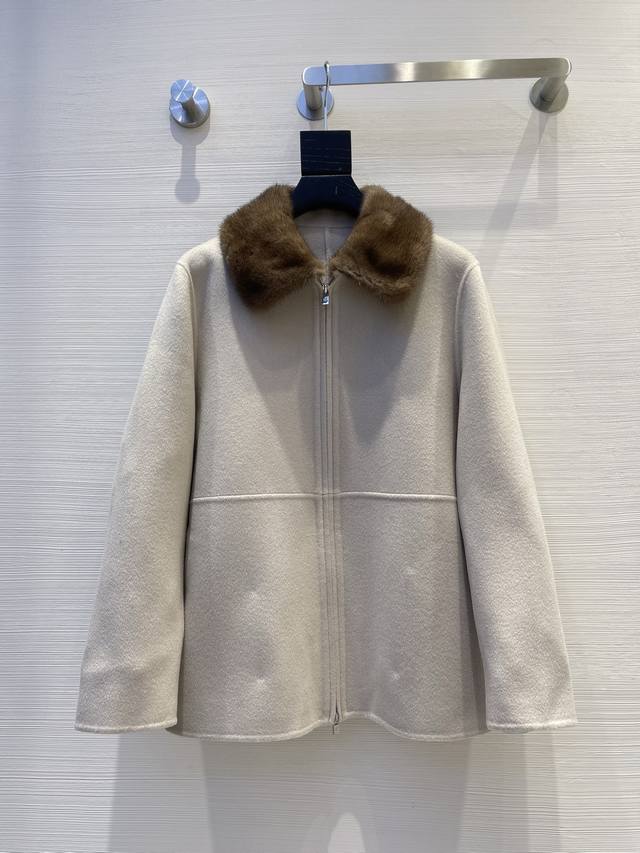 l Ss autumn and winter lapel mink coat! Oversize lazy style 10% Cashmere 90% Woo