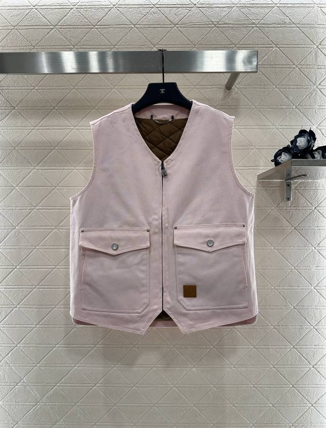 Miumi* 2025 New Arrivals: Denim Vest. Custom Yb twill denim down-filled material