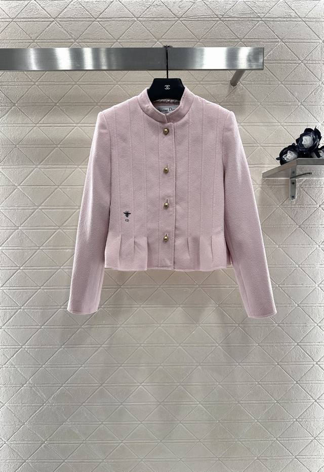 Dio*2025 New Arrivals Stand-up collar, straight shoulder lace jacket Custom Yb i