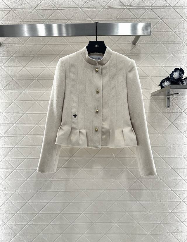 Dio*2025 New Arrivals: Stand-up collar, straight shoulder lace jacket. Custom Yb