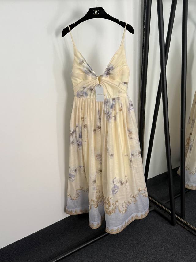 Style No. 20255351 Zimmermann's new blue floral print elegant and versatile sli