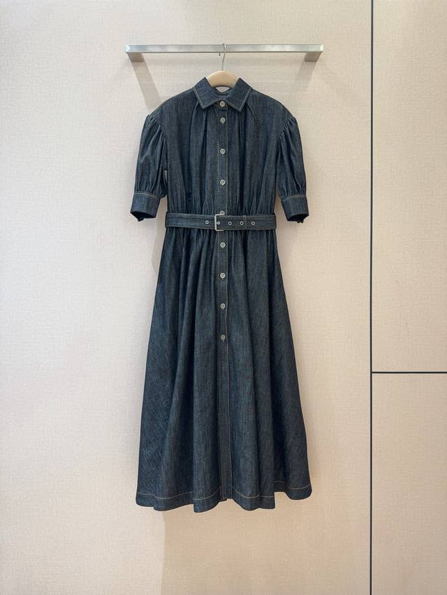 D's Early Spring New Product Recommendation: Washed Cotton Denim Midi Dress. ret