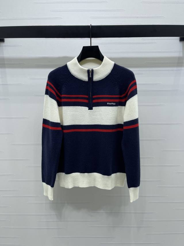 New, original, high-quality Miumi* 2025 Early Fall collection! Stand-up collar,