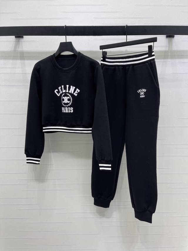 New, original, high-quality Celin* 2025 Early Fall collection! Crew-neck sweats