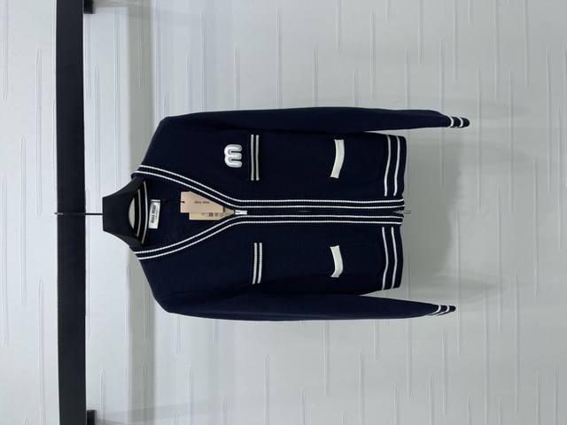 New, original, high-quality, Miumi* 2025 Early Fall collection! V-neck striped