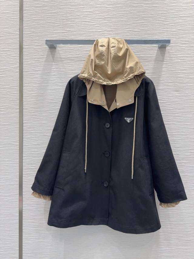 prad* 2025Fw new trench coat, comfortable and versatile, stocked by a trading co