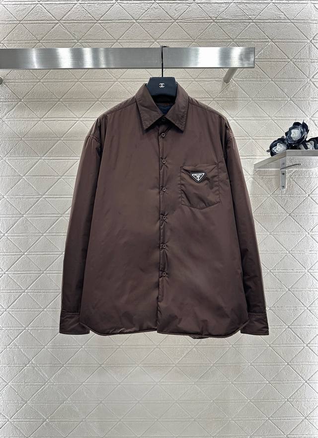 prad*2025 New Arrivals: Solid-Colored Outfitted Cotton Jacket. Made from custom