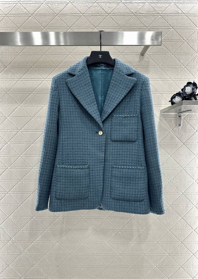 Chane*2025 New Arrivals: Plaid Tweed Lapel Dress Jacket. Custom-made from import