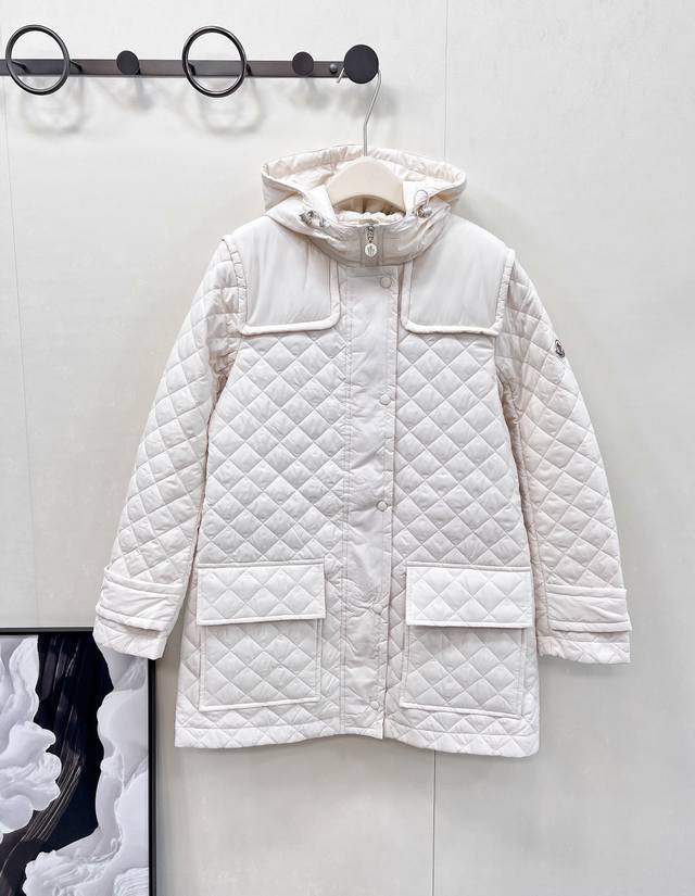 Moncler 25Fw Early Fall New Diamond Quilted Thin Padded Long Jacket | Exclusive