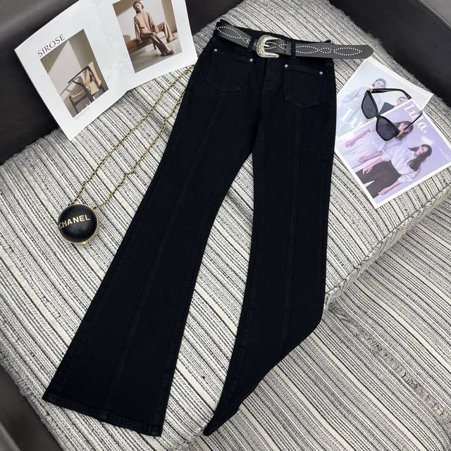 Highly recommend the 25th year early autumn series designer new flared jeans wit