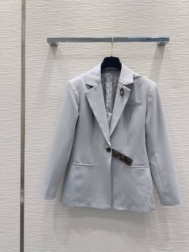 Louis Vuitto*2025Fw new simple and elegant suit jacket, very high-end imported t