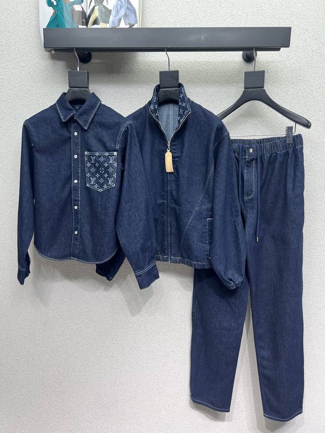 L series denim jacket with retro wash craftsmanship is versatile and fashionable