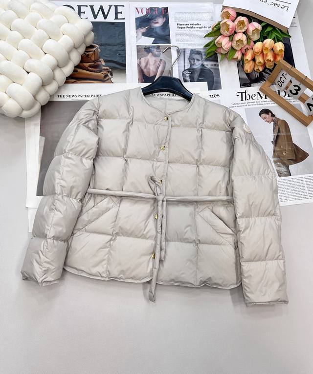 Moncler 25Fw new fall/winter knotted belted down jacket | Exclusive Yb developme