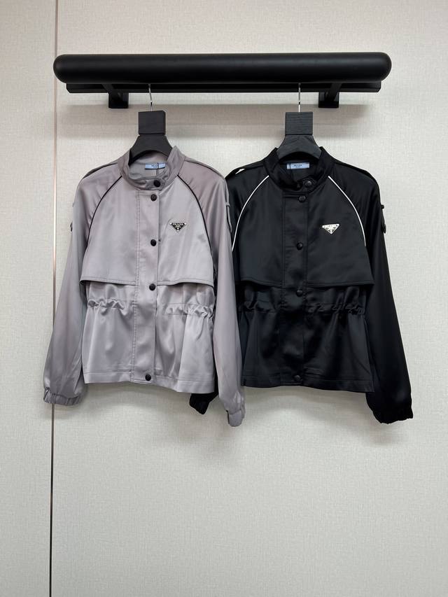 High quality pard*25 new autumn and winter small jacket with elastic waist and