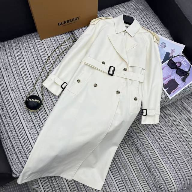 Highly recommend the 25th year early autumn series Bur* new lapel long trench co