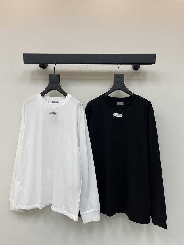 Dio*25 Early Fall new round-neck, patchwork, long-sleeved T-shirt. Custom-made f