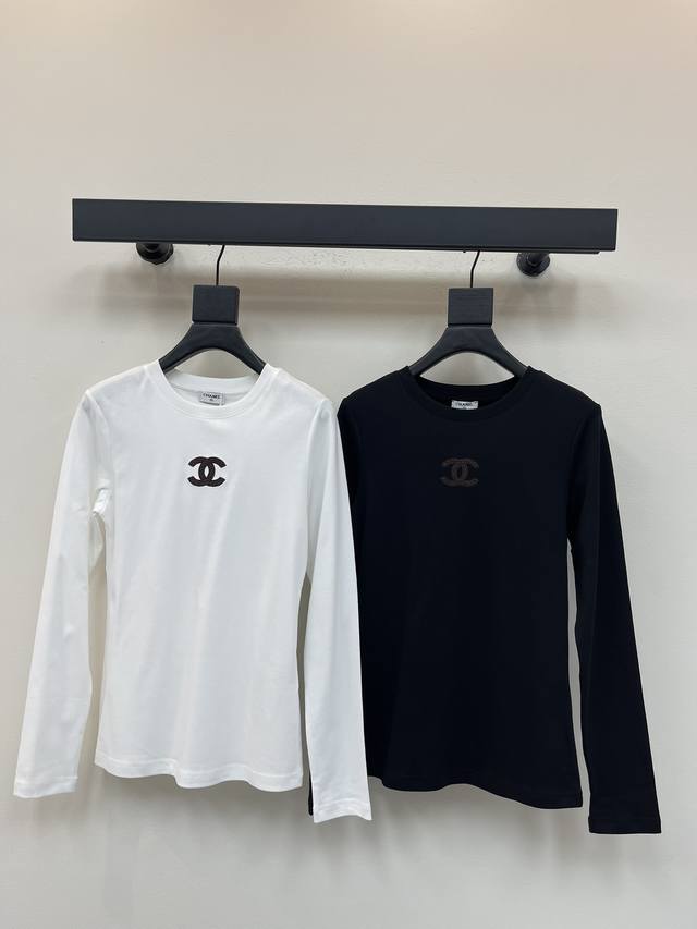Chane*25 New Early Autumn Round Neck Double C Long Sleeve Top Customized Yb Orig