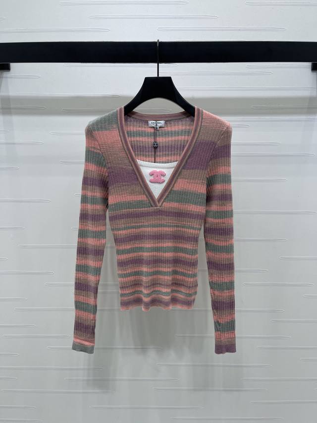 New, original, high-quality Chane* 2025 Early Fall collection! Contrast-striped