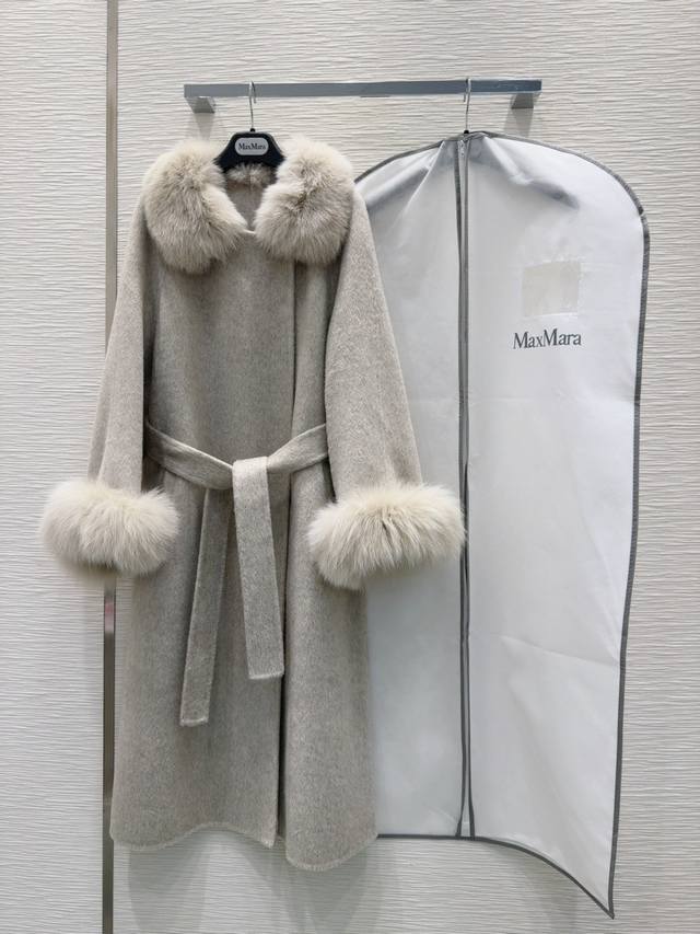Original quality channel hot goods Max Mar*A double-faced cashmere coat for hig