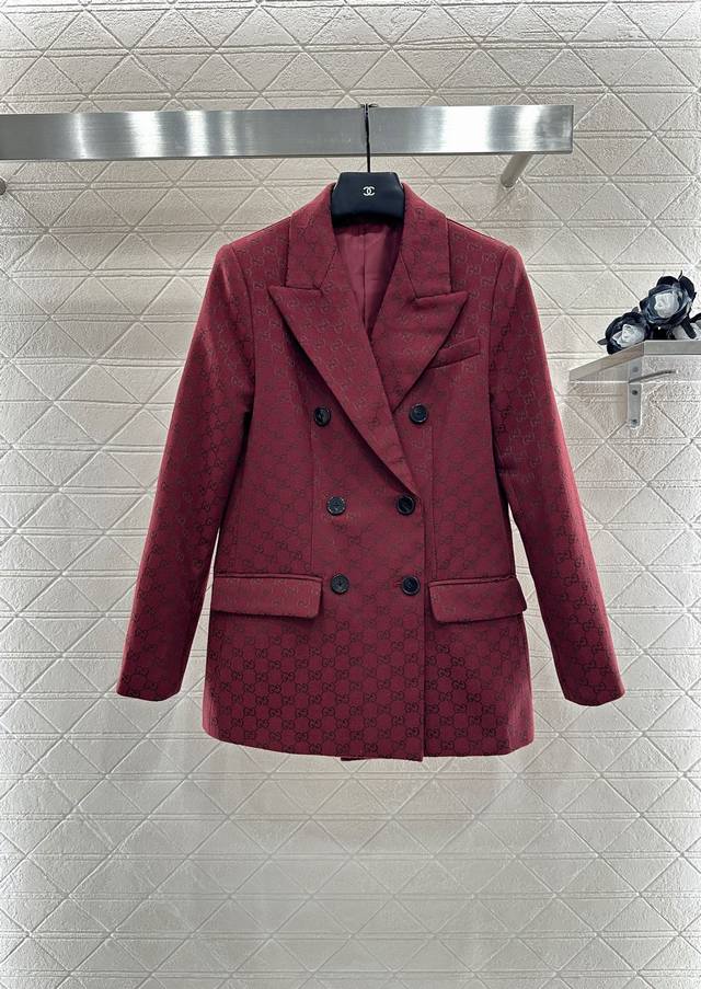 Gucc*2025 New Arrivals: Lapel Double-Breasted Suit and Trousers Set. Custom Yb i