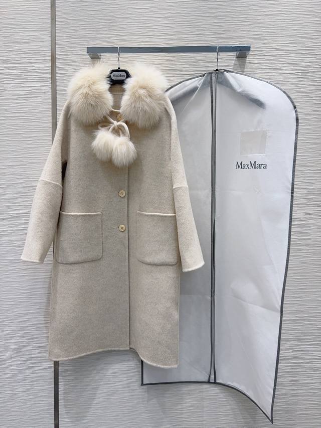 Original quality channel hot goods Max Mar*A double-faced cashmere coat for hig
