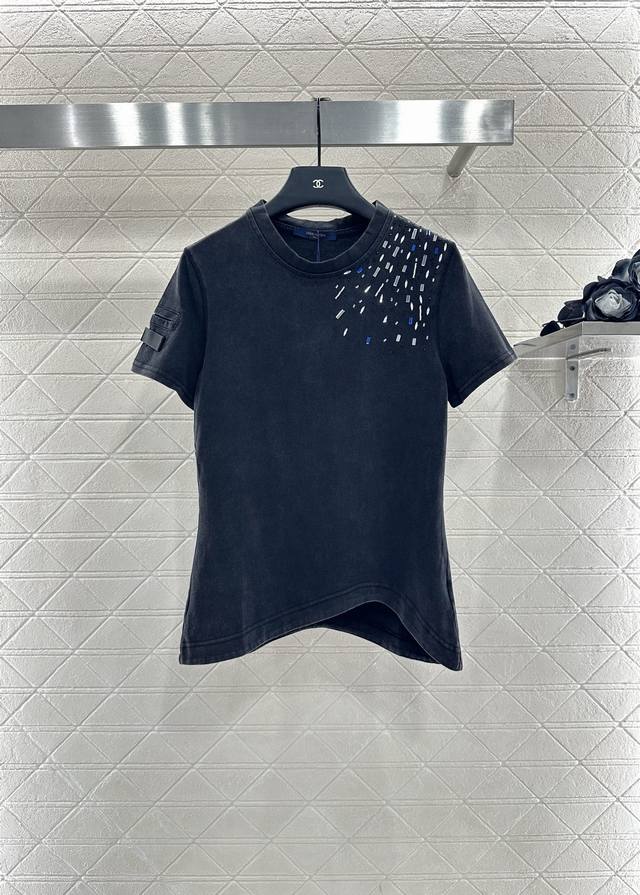 Louis Vuitto*2025 New Arrivals Round Neck Colored Diamonds Irregular Custom Yb W