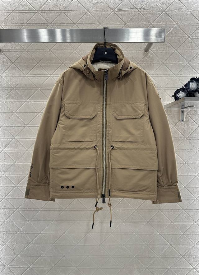 Moncle*2025 New Arrivals Hooded Zipper Down Jacket Custom Yb Imported Windproof