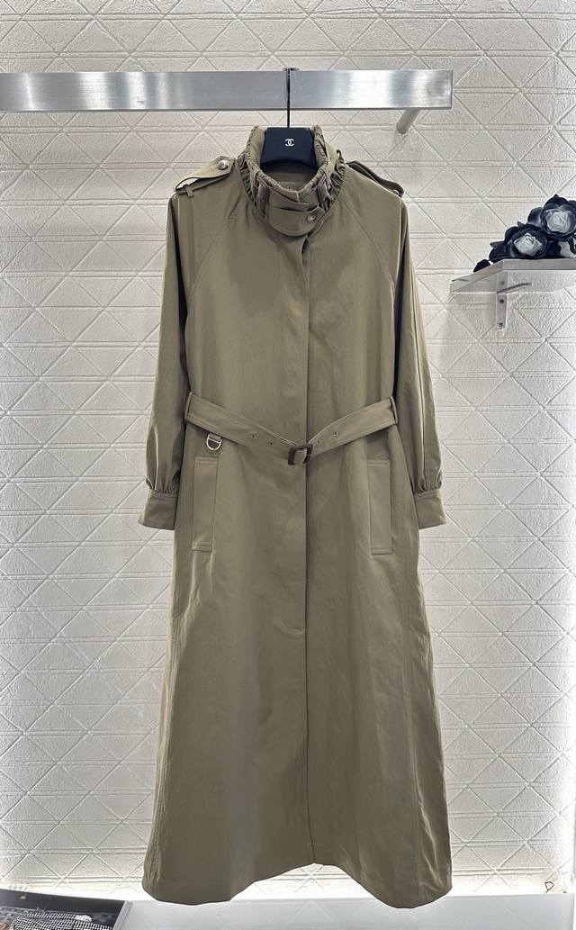 Chlo* 2025 New Arrivals: Belted Trench Coat. Custom-made Yb imported trench coat