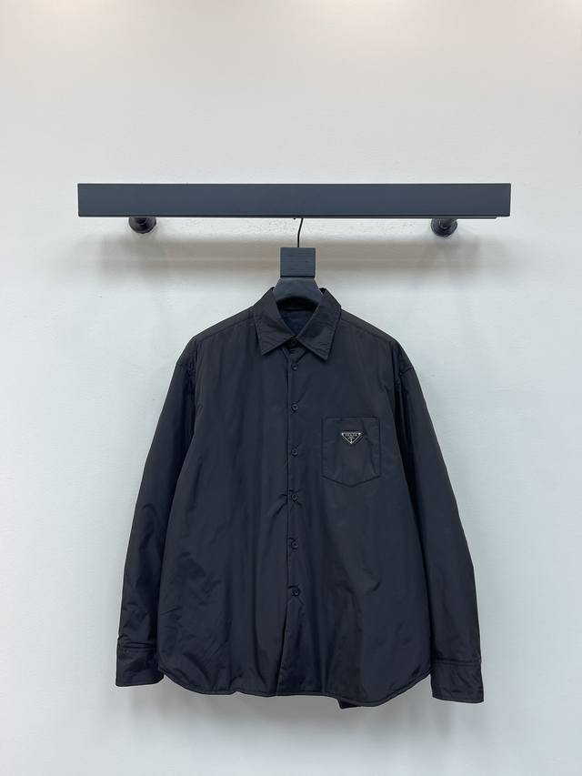 prad*25 New autumn/winter solid-color silhouette padded jacket, custom-made Yb t